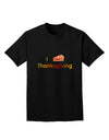 I Heart Thanksgiving Pumpkin Pie Adult Dark T-Shirt-Mens T-Shirt-TooLoud-Black-Small-Davson Sales