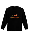 I Heart Thanksgiving Pumpkin Pie Adult Long Sleeve Dark T-Shirt-TooLoud-Black-Small-Davson Sales