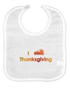 I Heart Thanksgiving Pumpkin Pie Baby Bib