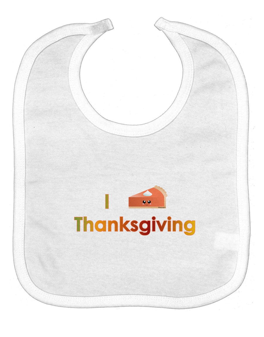 I Heart Thanksgiving Pumpkin Pie Baby Bib