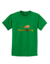 I Heart Thanksgiving Pumpkin Pie Childrens Dark T-Shirt-Childrens T-Shirt-TooLoud-Kelly-Green-X-Small-Davson Sales