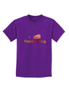 I Heart Thanksgiving Pumpkin Pie Childrens Dark T-Shirt-Childrens T-Shirt-TooLoud-Purple-X-Small-Davson Sales