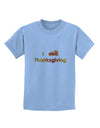 I Heart Thanksgiving Pumpkin Pie Childrens T-Shirt-Childrens T-Shirt-TooLoud-Light-Blue-X-Small-Davson Sales