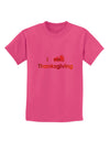 I Heart Thanksgiving Pumpkin Pie Childrens T-Shirt-Childrens T-Shirt-TooLoud-Sangria-X-Small-Davson Sales