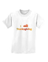 I Heart Thanksgiving Pumpkin Pie Childrens T-Shirt-Childrens T-Shirt-TooLoud-White-X-Small-Davson Sales