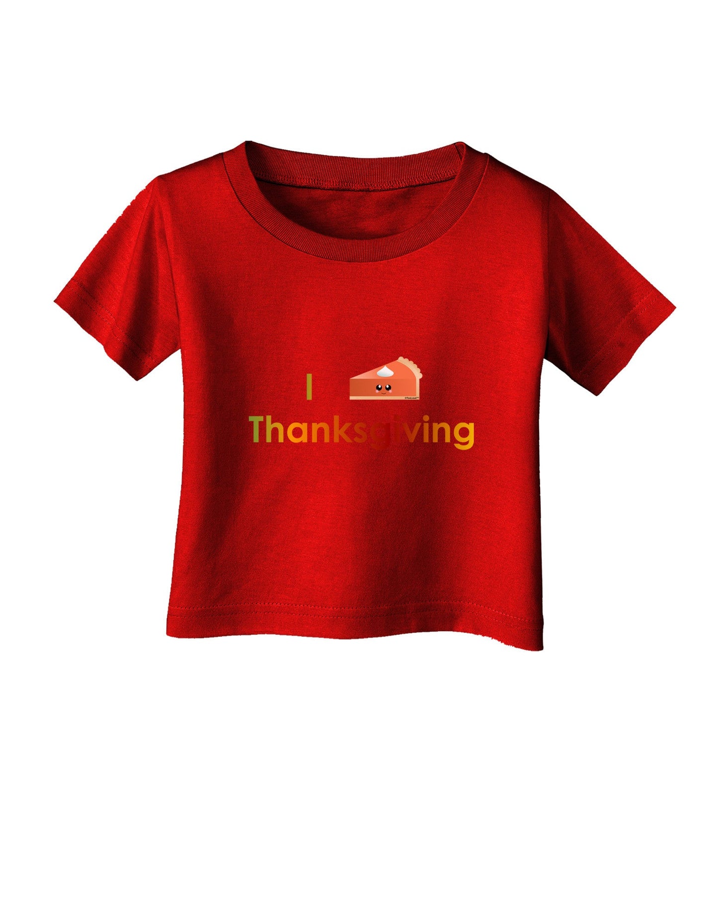 I Heart Thanksgiving Pumpkin Pie Infant T-Shirt Dark-Infant T-Shirt-TooLoud-Clover-Green-06-Months-Davson Sales