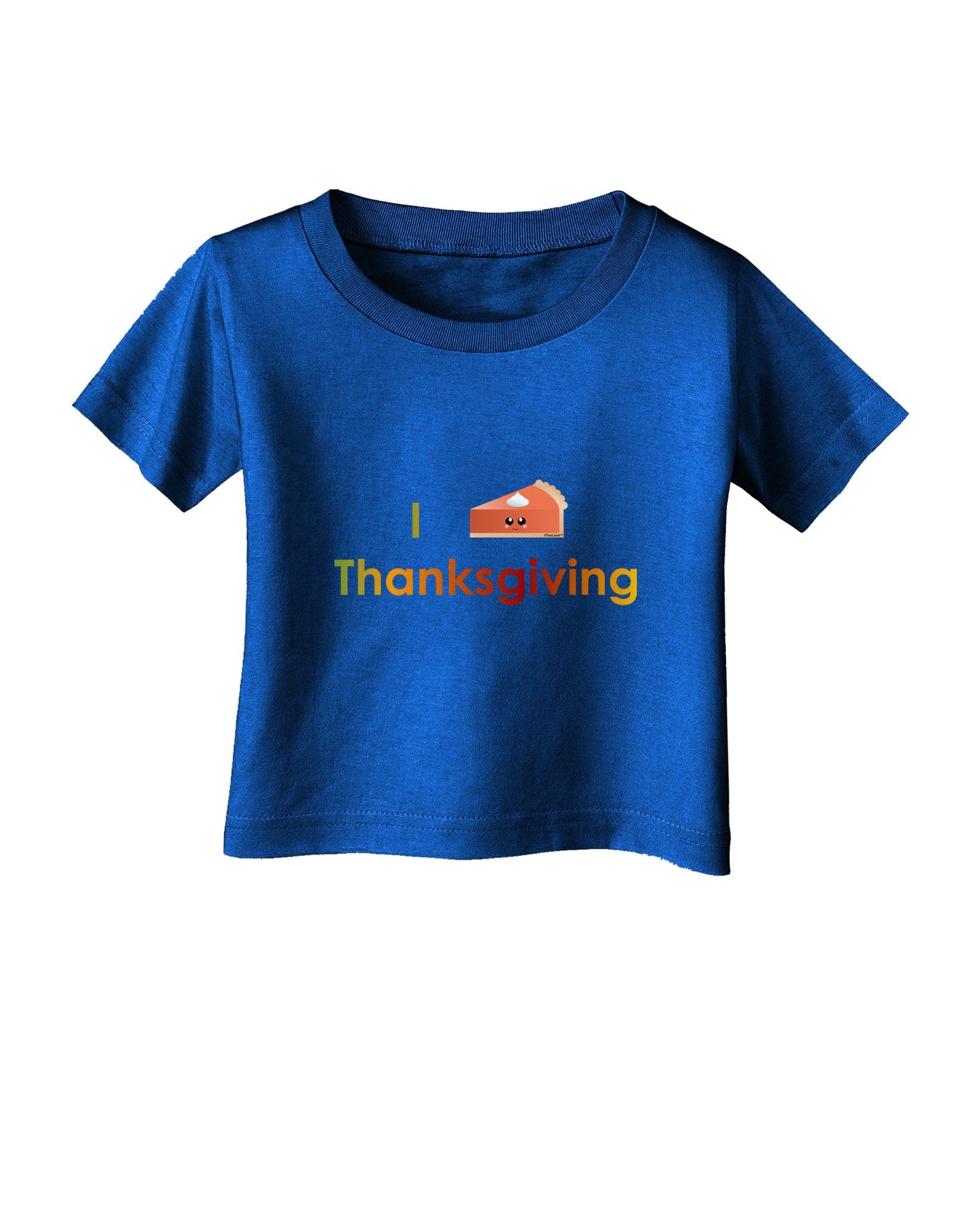 I Heart Thanksgiving Pumpkin Pie Infant T-Shirt Dark-Infant T-Shirt-TooLoud-Red-06-Months-Davson Sales