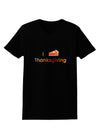 I Heart Thanksgiving Pumpkin Pie Womens Dark T-Shirt-TooLoud-Black-X-Small-Davson Sales