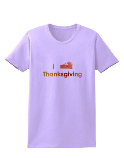 I Heart Thanksgiving Pumpkin Pie Womens T-Shirt-Womens T-Shirt-TooLoud-Lavender-X-Small-Davson Sales