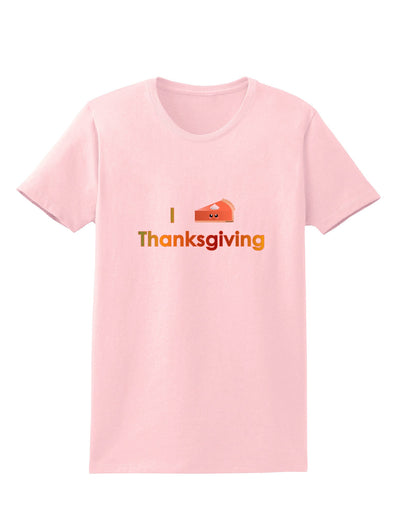 I Heart Thanksgiving Pumpkin Pie Womens T-Shirt-Womens T-Shirt-TooLoud-PalePink-X-Small-Davson Sales