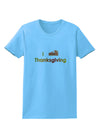 I Heart Thanksgiving Pumpkin Pie Womens T-Shirt-Womens T-Shirt-TooLoud-Aquatic-Blue-X-Small-Davson Sales