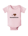 I Heart Thanksgiving Turkey Leg Baby Romper Bodysuit-Baby Romper-TooLoud-Light-Pink-06-Months-Davson Sales