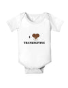 I Heart Thanksgiving Turkey Leg Baby Romper Bodysuit-Baby Romper-TooLoud-White-06-Months-Davson Sales