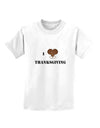 I Heart Thanksgiving Turkey Leg Childrens T-Shirt-Childrens T-Shirt-TooLoud-White-X-Small-Davson Sales