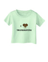 I Heart Thanksgiving Turkey Leg Infant T-Shirt-Infant T-Shirt-TooLoud-Light-Green-06-Months-Davson Sales