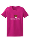 I Heart Thanksgiving Turkey Leg Womens Dark T-Shirt-TooLoud-Hot-Pink-Small-Davson Sales