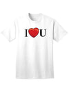 I Heart U Adult Mens and Womens T-Shirt-Womens T-Shirt-TooLoud-White-Small-Davson Sales