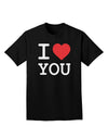 I Heart You Adult Dark T-Shirt-Mens T-Shirt-TooLoud-Black-Small-Davson Sales