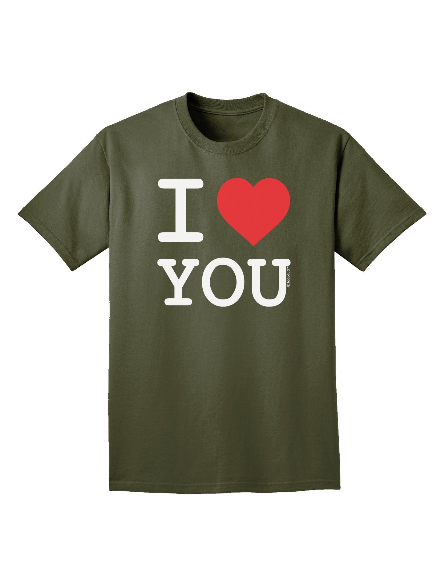 I Heart You Adult Dark T-Shirt-Mens T-Shirt-TooLoud-Military-Green-Small-Davson Sales
