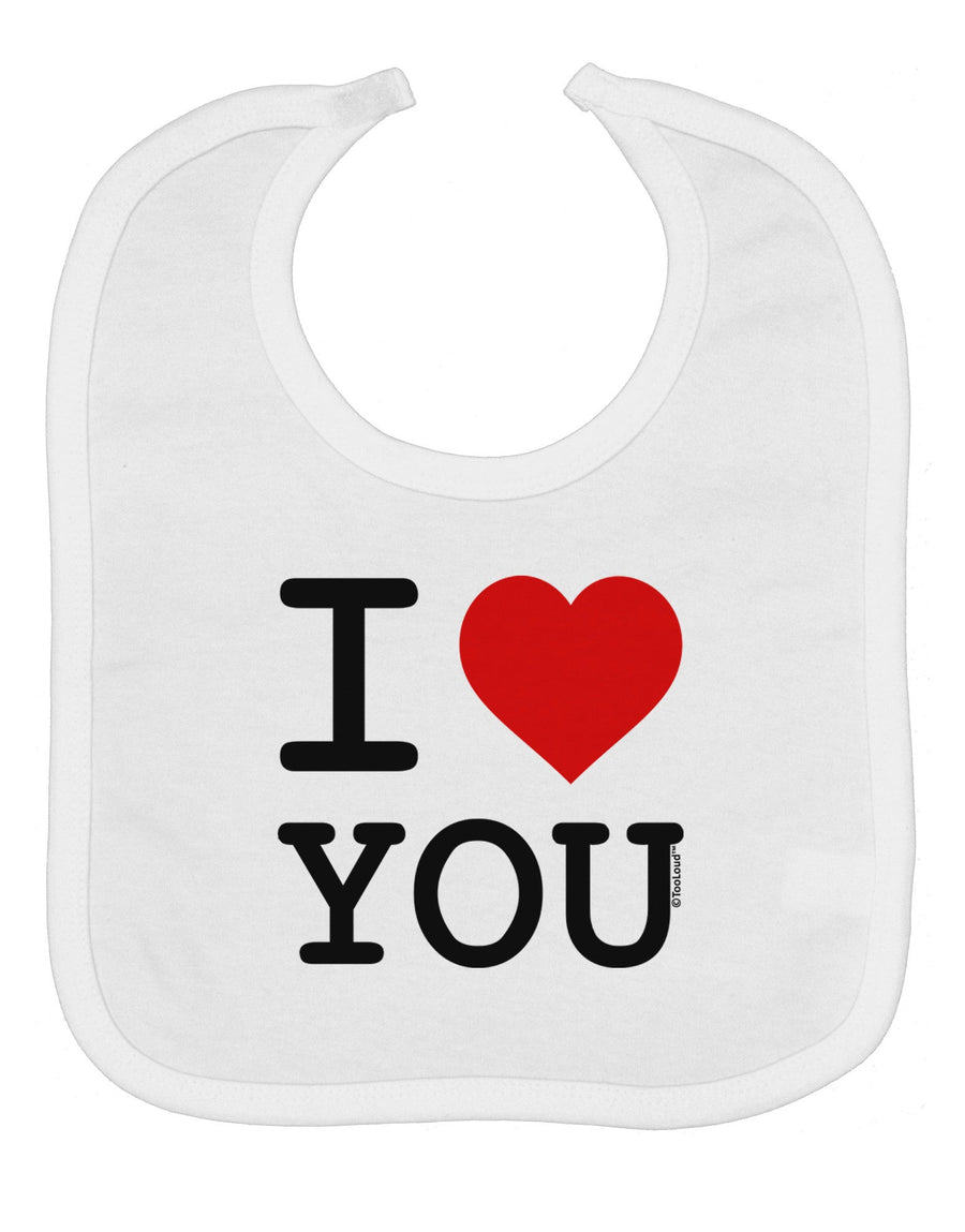 I Heart You Baby Bib