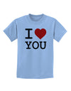 I Heart You Childrens T-Shirt-Childrens T-Shirt-TooLoud-Light-Blue-X-Small-Davson Sales