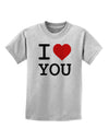 I Heart You Childrens T-Shirt-Childrens T-Shirt-TooLoud-AshGray-X-Small-Davson Sales