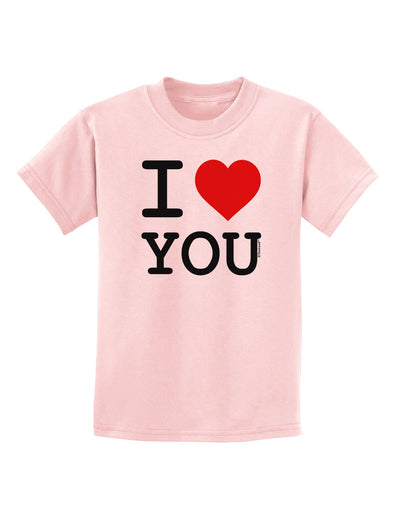 I Heart You Childrens T-Shirt-Childrens T-Shirt-TooLoud-PalePink-X-Small-Davson Sales