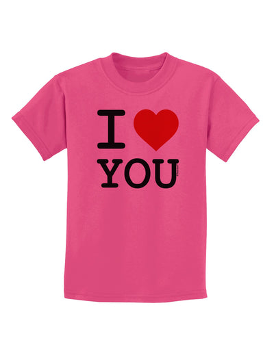 I Heart You Childrens T-Shirt-Childrens T-Shirt-TooLoud-Sangria-X-Small-Davson Sales