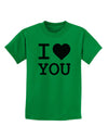 I Heart You Childrens T-Shirt-Childrens T-Shirt-TooLoud-Kelly-Green-X-Small-Davson Sales