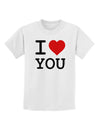 I Heart You Childrens T-Shirt-Childrens T-Shirt-TooLoud-White-X-Small-Davson Sales