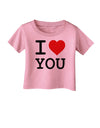 I Heart You Infant T-Shirt-Infant T-Shirt-TooLoud-Candy-Pink-06-Months-Davson Sales