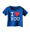 I Heart You Infant T-Shirt Dark-Infant T-Shirt-TooLoud-Royal-Blue-06-Months-Davson Sales