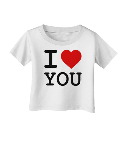 I Heart You Infant T-Shirt-Infant T-Shirt-TooLoud-White-06-Months-Davson Sales