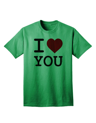 I Heart You Premium Adult T-Shirt - Express Your Affection in Style-Mens T-shirts-TooLoud-Kelly-Green-Small-Davson Sales