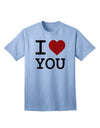 I Heart You Premium Adult T-Shirt - Express Your Affection in Style-Mens T-shirts-TooLoud-Light-Blue-Small-Davson Sales