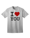 I Heart You Premium Adult T-Shirt - Express Your Affection in Style-Mens T-shirts-TooLoud-AshGray-Small-Davson Sales