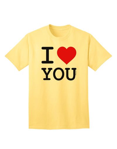 I Heart You Premium Adult T-Shirt - Express Your Affection in Style-Mens T-shirts-TooLoud-Yellow-Small-Davson Sales