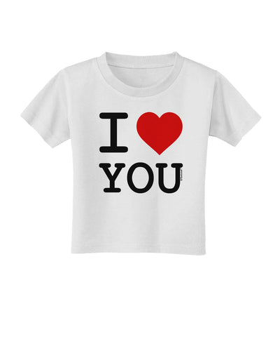 I Heart You Toddler T-Shirt-Toddler T-Shirt-TooLoud-White-2T-Davson Sales