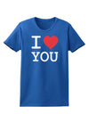 I Heart You Womens Dark T-Shirt-TooLoud-Royal-Blue-X-Small-Davson Sales