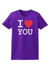 I Heart You Womens Dark T-Shirt-TooLoud-Purple-X-Small-Davson Sales