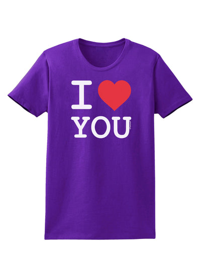 I Heart You Womens Dark T-Shirt-TooLoud-Purple-X-Small-Davson Sales