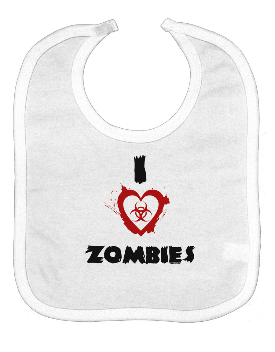 I Heart Zombies - Bio Hazard Heart Baby Bib