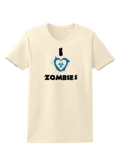 I Heart Zombies - Bio Hazard Heart Blue Womens T-Shirt-Womens T-Shirt-TooLoud-Natural-X-Small-Davson Sales