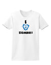 I Heart Zombies - Bio Hazard Heart Blue Womens T-Shirt-Womens T-Shirt-TooLoud-White-X-Small-Davson Sales