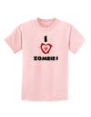 I Heart Zombies - Bio Hazard Heart Childrens T-Shirt-Childrens T-Shirt-TooLoud-PalePink-X-Small-Davson Sales