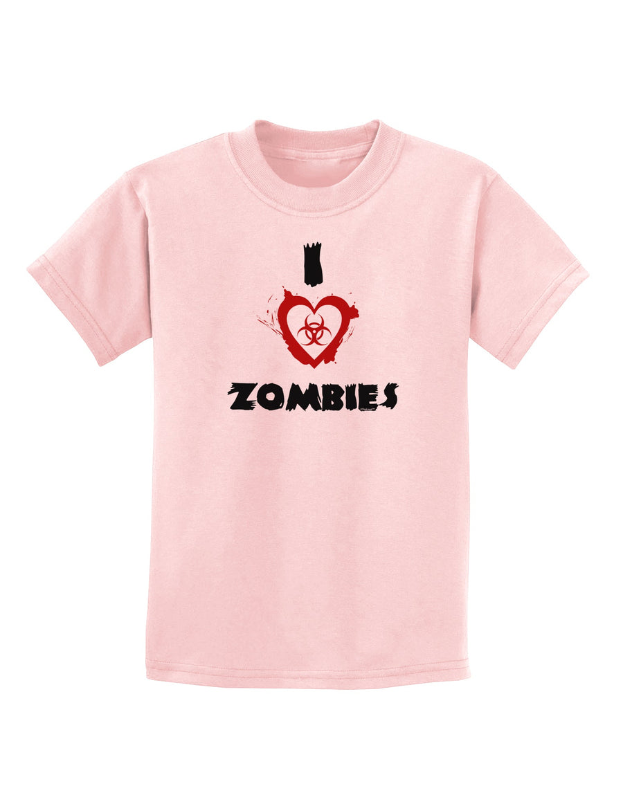 I Heart Zombies - Bio Hazard Heart Childrens T-Shirt-Childrens T-Shirt-TooLoud-White-X-Small-Davson Sales