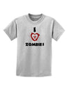 I Heart Zombies - Bio Hazard Heart Childrens T-Shirt-Childrens T-Shirt-TooLoud-AshGray-X-Small-Davson Sales