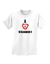 I Heart Zombies - Bio Hazard Heart Childrens T-Shirt-Childrens T-Shirt-TooLoud-White-X-Small-Davson Sales