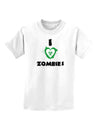 I Heart Zombies - Bio Hazard Heart Green Childrens T-Shirt-Childrens T-Shirt-TooLoud-White-X-Small-Davson Sales