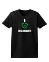 I Heart Zombies - Bio Hazard Heart Green Womens Dark T-Shirt-Womens T-Shirt-TooLoud-Black-X-Small-Davson Sales